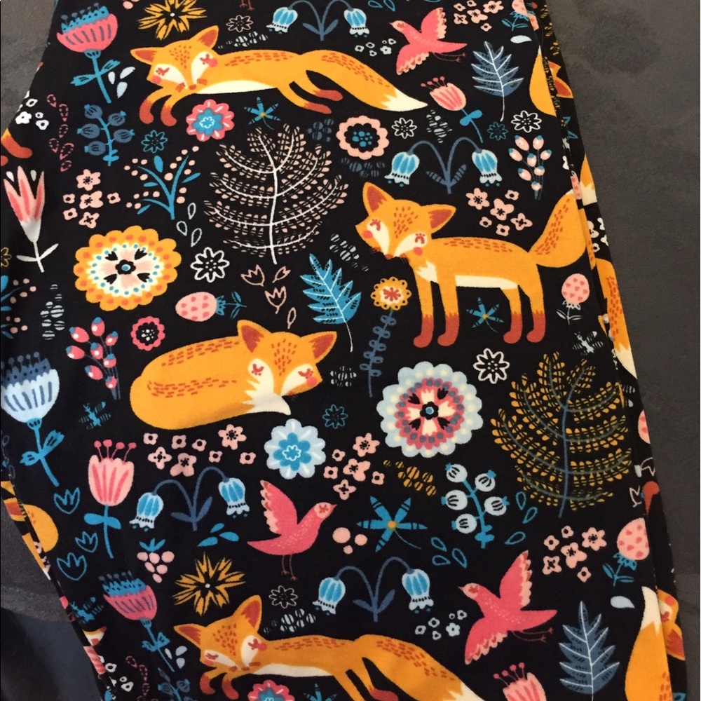 Spring Foxes Fabulegs Leggings - soft like Lularoe