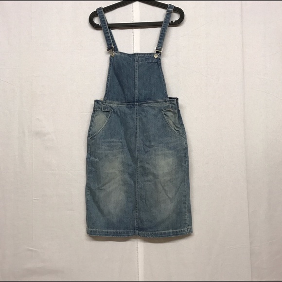 Dresses & Skirts - The cowboy braces jeans skirt