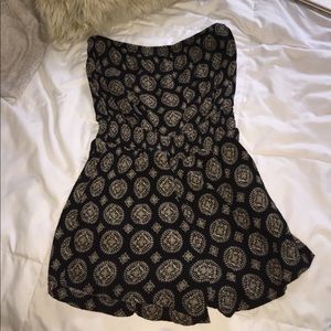 Black medallion romper