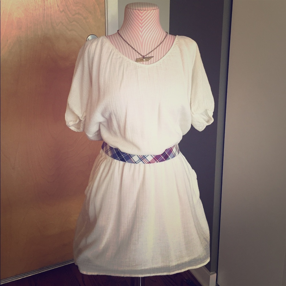 White Linen Dress
