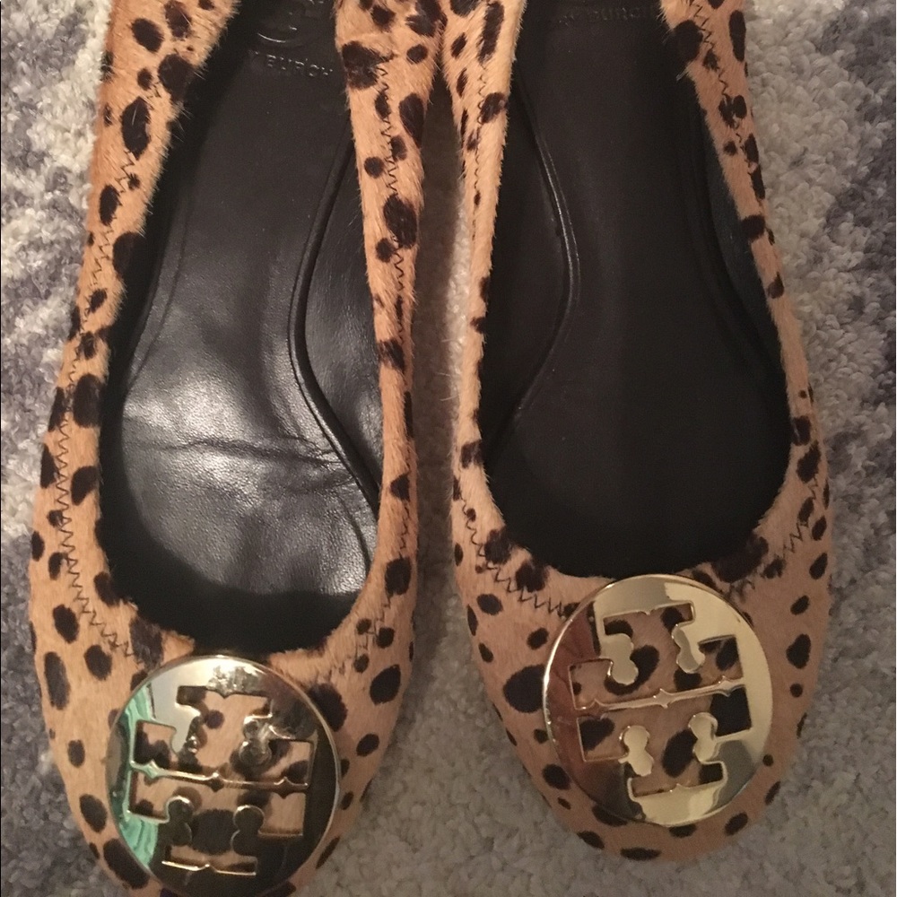 Leopard print Tory Burch flats-size 8