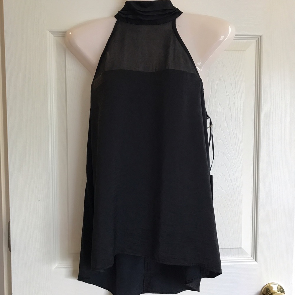 J-Lo high neck sleeveless blouse
