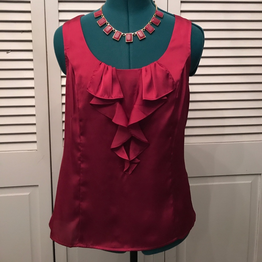 Wine colored blouse