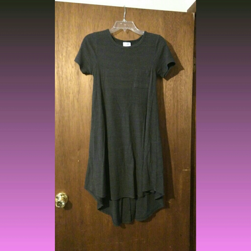 Lularoe Carly Dress ribbed material