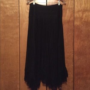 Black Lace Maxi Skirt