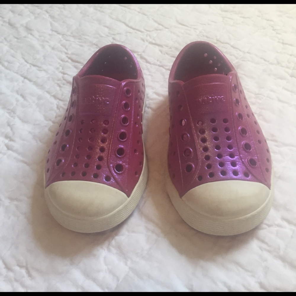 Iridescent Pink Native Shoes