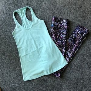 Lululemon "Cool Racerback" Mint Tank
