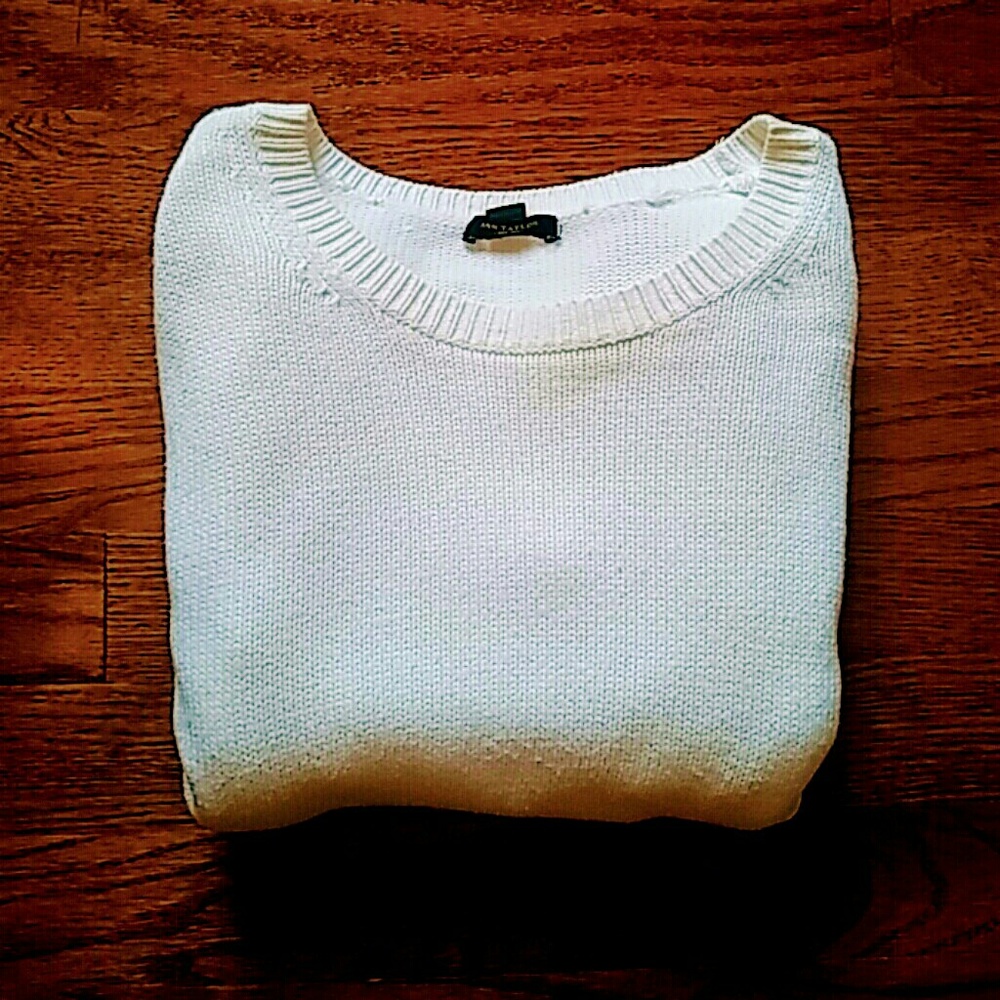 Ann Taylor White Sweater