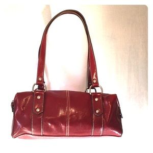 Red Leather Handbag.