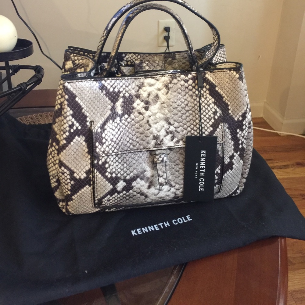 Kenneth Cole snake print bag