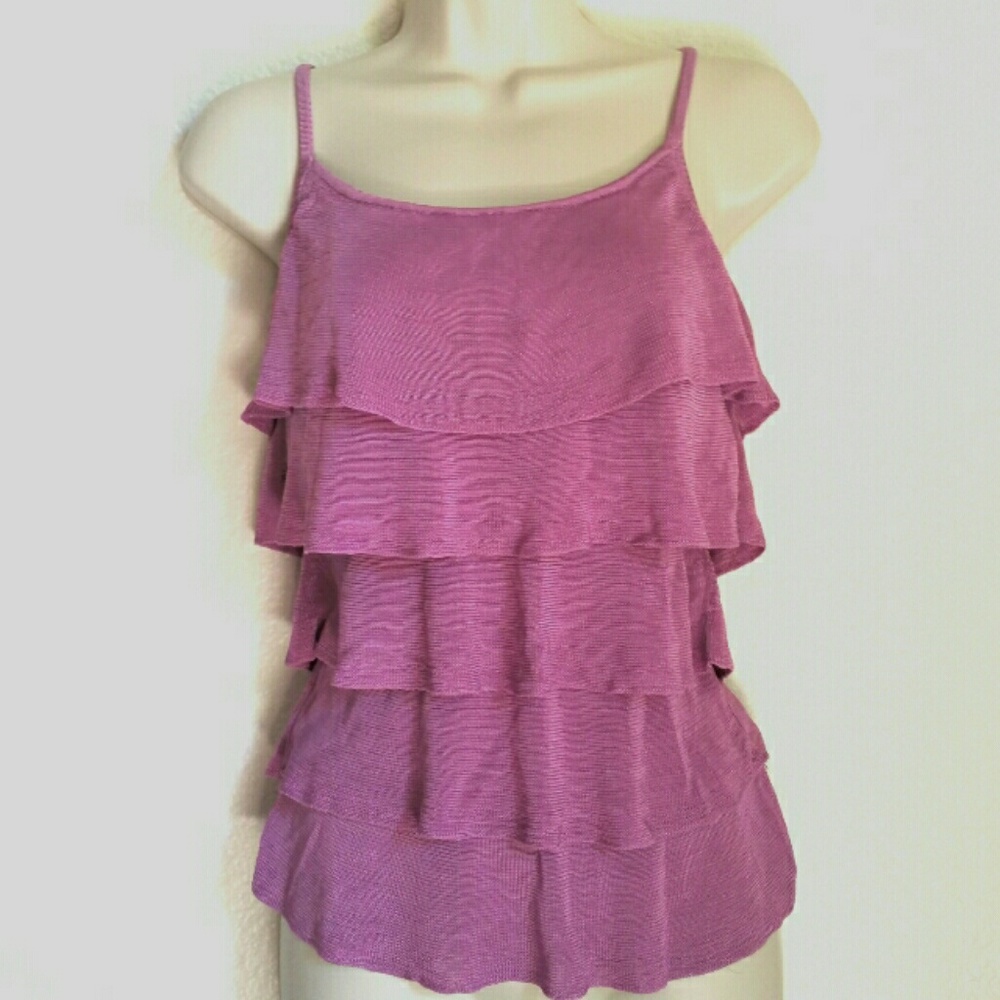 Purple Orchid Ruffle Tank