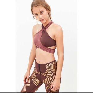 Without walls deco wrap sports bra xs