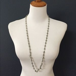 LOFT Silver toned chain necklace