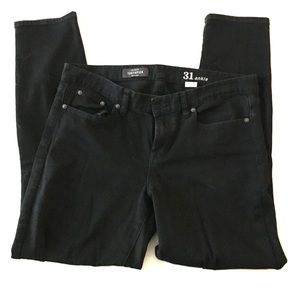 J Crew toothpick black jeans