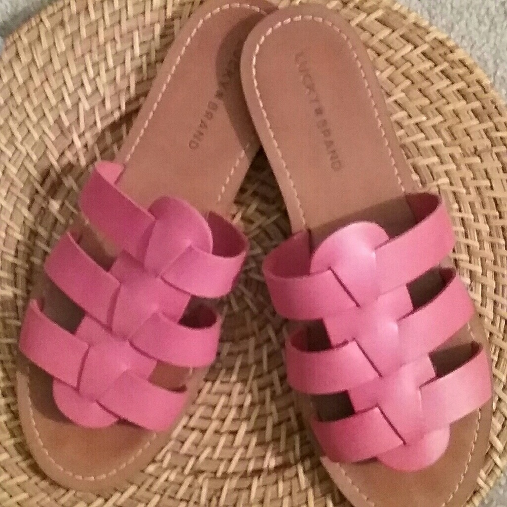 Pink leather Lucky Brand EUC
