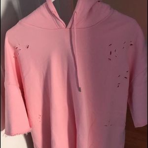 Short sleeve sweatshirt