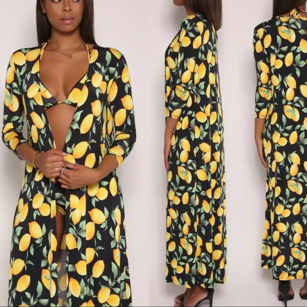 3-piece lemon 🍋 bathing suit set - Picture 2 of 8