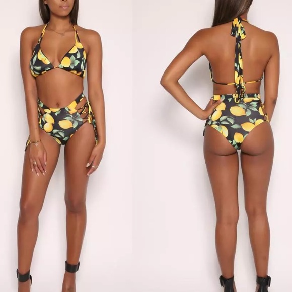 3-piece lemon ๐ bathing suit set - Picture 4 of 8