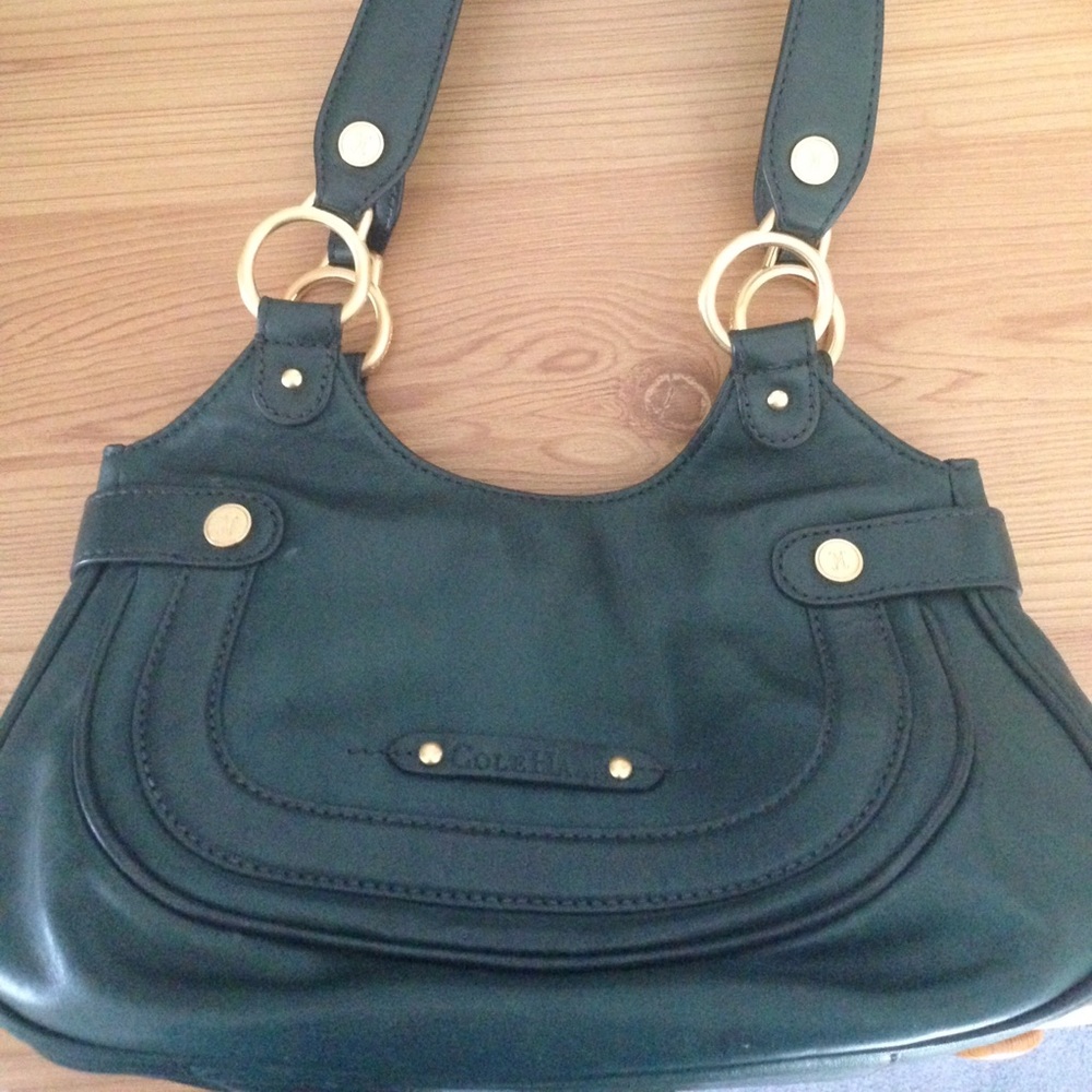 Cole Haan Hunter Green Leather bag
