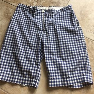 Ralph Lauren Gingham shorts blue polo