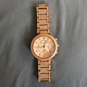Michael Kors Rose gold diamond watch