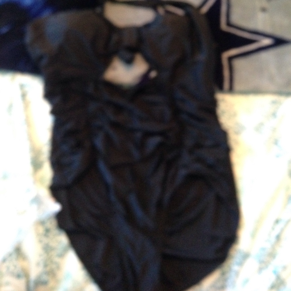 Black 5x one piece bathing suit. NWT