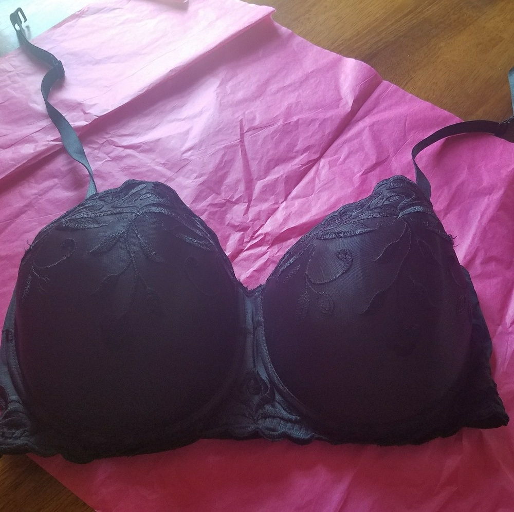 Sweet Nothings 42DD Blk Adjustble OR Strapless Bra