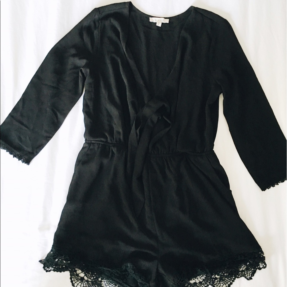 Short black romper
