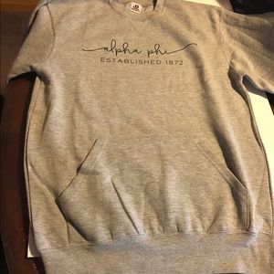 Alpha Phi Crewneck with POCKET! NEVER WORN