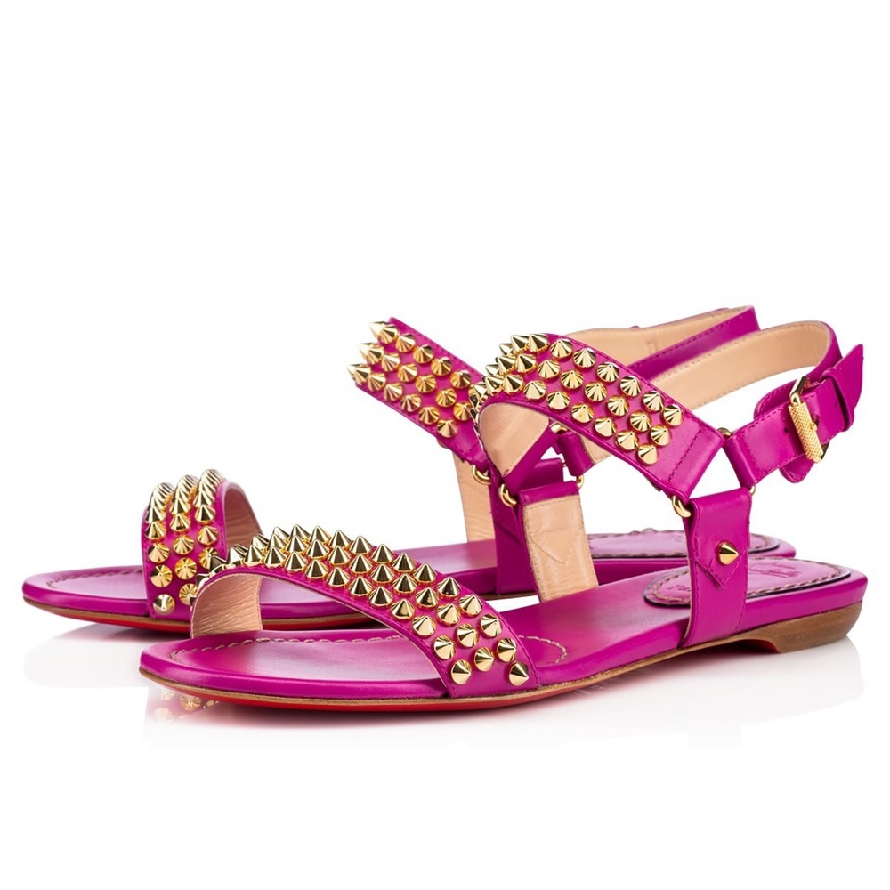 SOLD! Christian Louboutin Bikee Indian Rose Sandal