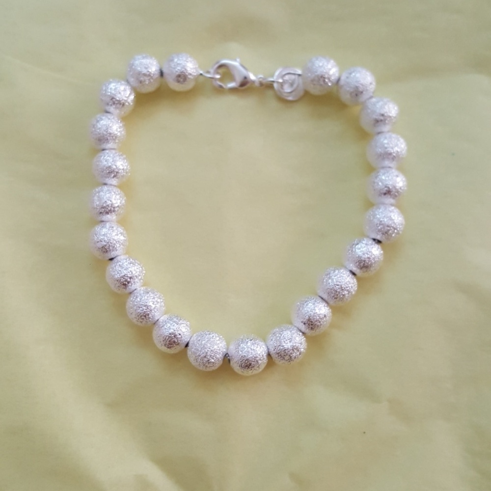 Sterling silver beaded bracelet tiffany looks alik - Picture 4 of 5