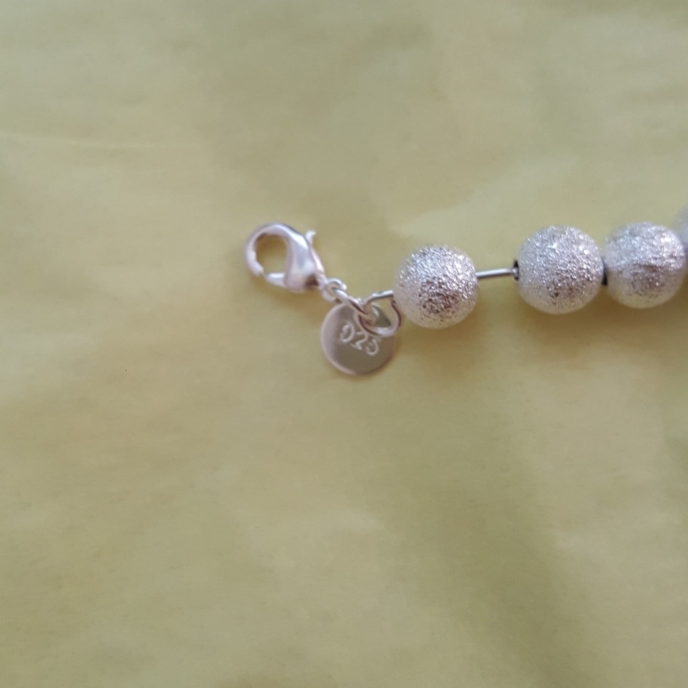 Sterling silver beaded bracelet tiffany looks alik - Picture 5 of 5