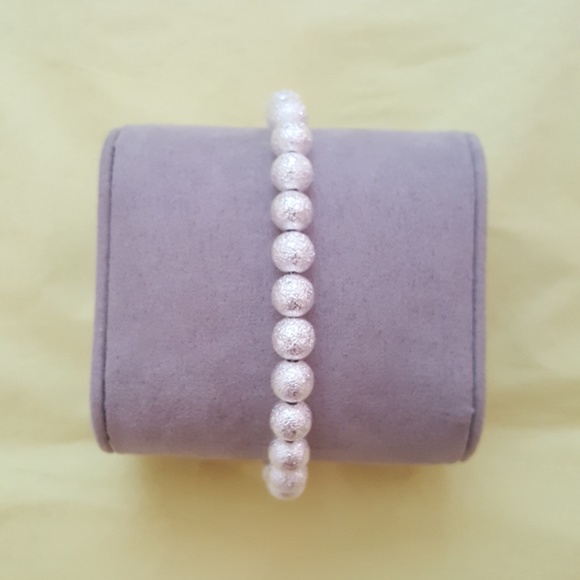 Jewelry - Sterling silver beaded bracelet tiffany looks alik