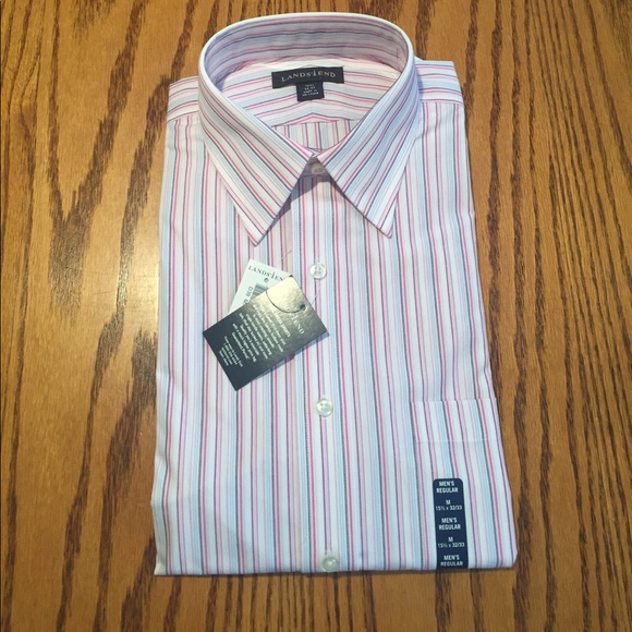 Lands' End Other - NWT Land's End stripe button down shirt. Medium