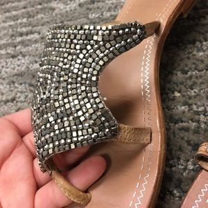 Anthropologie: hand-beaded sandals