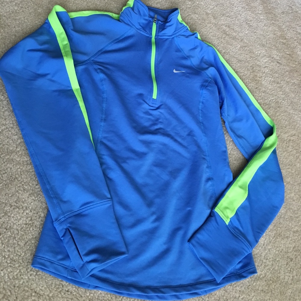 Nike 1/2 zip dri fit workout long sleeve top
