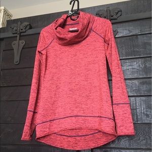 Cowl neck workout top