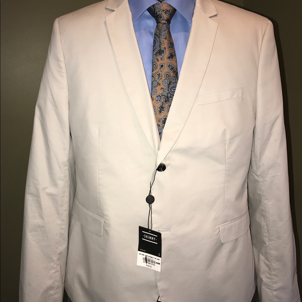 NWT Topman skinny Beige sports jacket Sz 48R