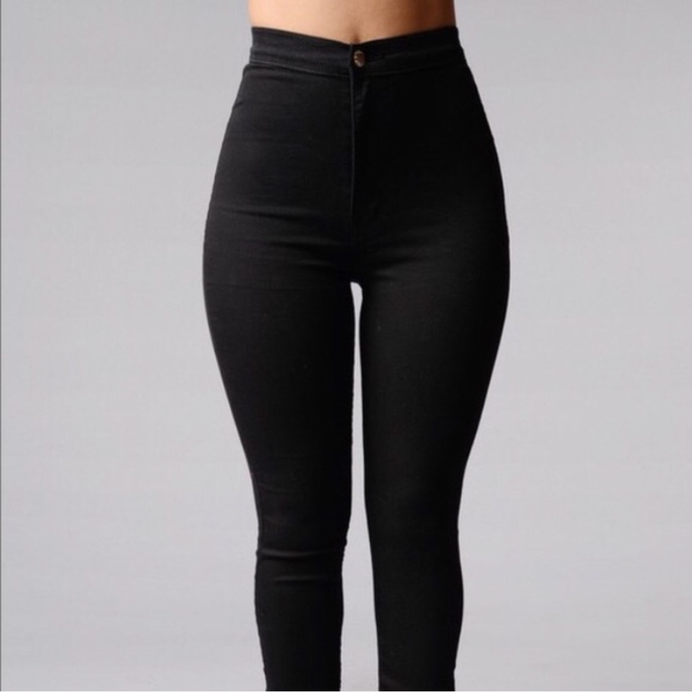 Black HIGHWAISTED Skinny Jeans