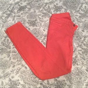 Coral JBrand Skinny Jeans