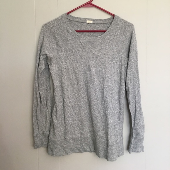 J. Crew Tops - J. Crew gray crew lightweight sweater xs