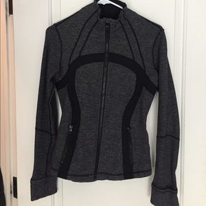 Grey and black lulu lemon jacket size 4