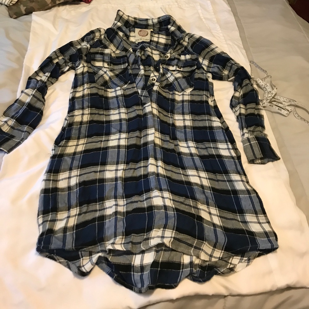 Over sized flannel dress