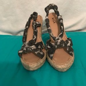 Tie dyed wedge heel
