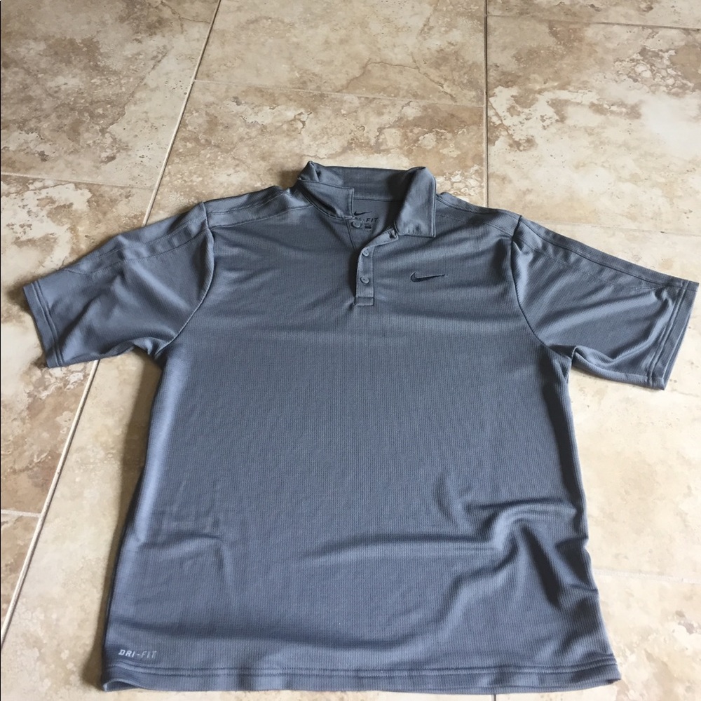 Nike Dri-Fit Grey Golf Shirt