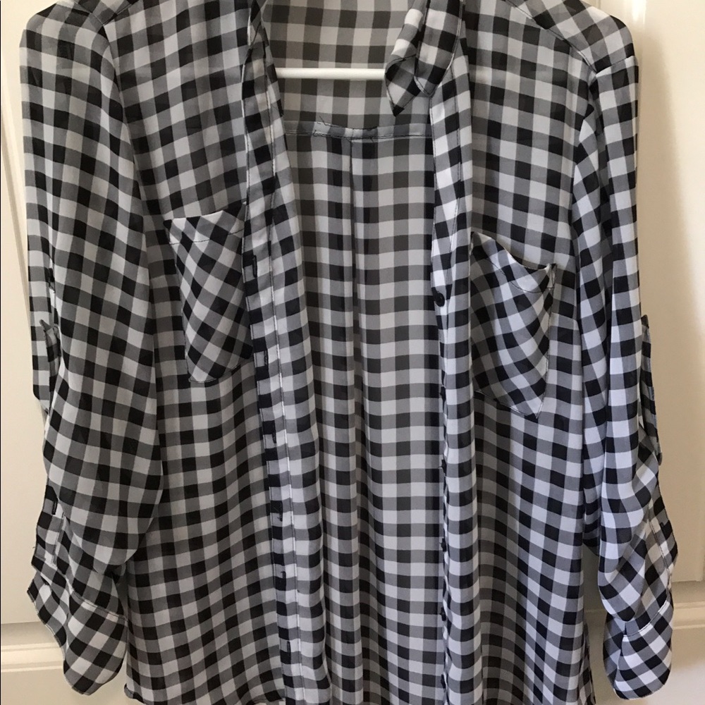 Black and white striped long sleeve