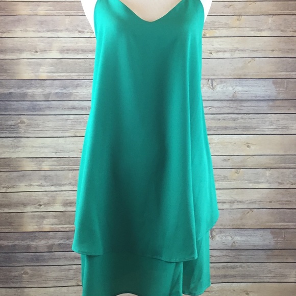 ❗️Last 1! SMALL Emerald Green Tiered Dress - Picture 4 of 4