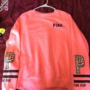 pink sweatshirt