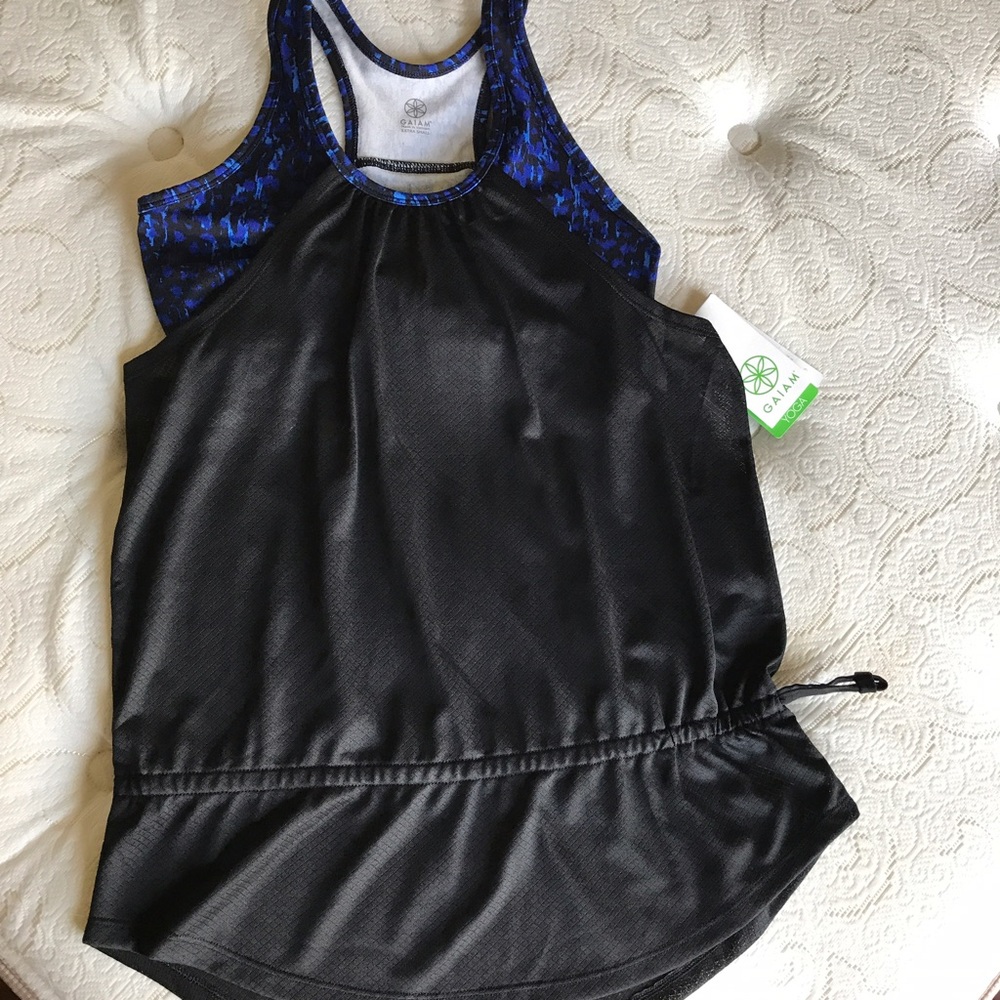 Yoga top with built in sports bra