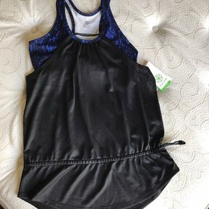 Yoga top with built in sports bra